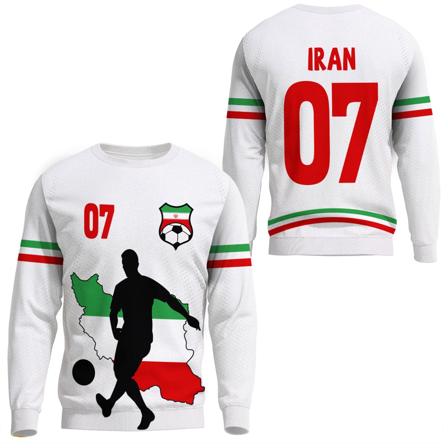 Clothing Iran Soccer Jersey Style Sweatshirts