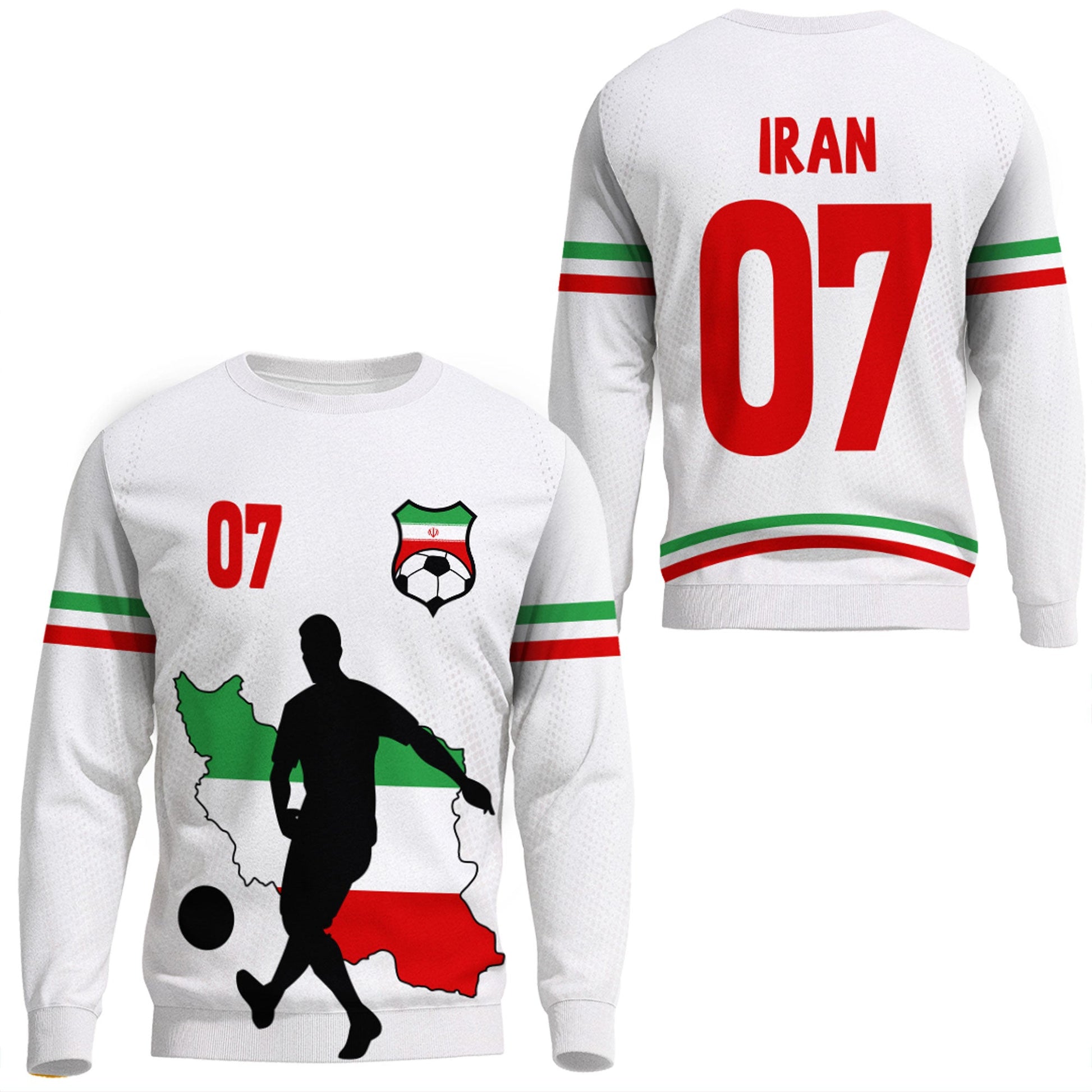 Clothing Iran Soccer Jersey Style Sweatshirts