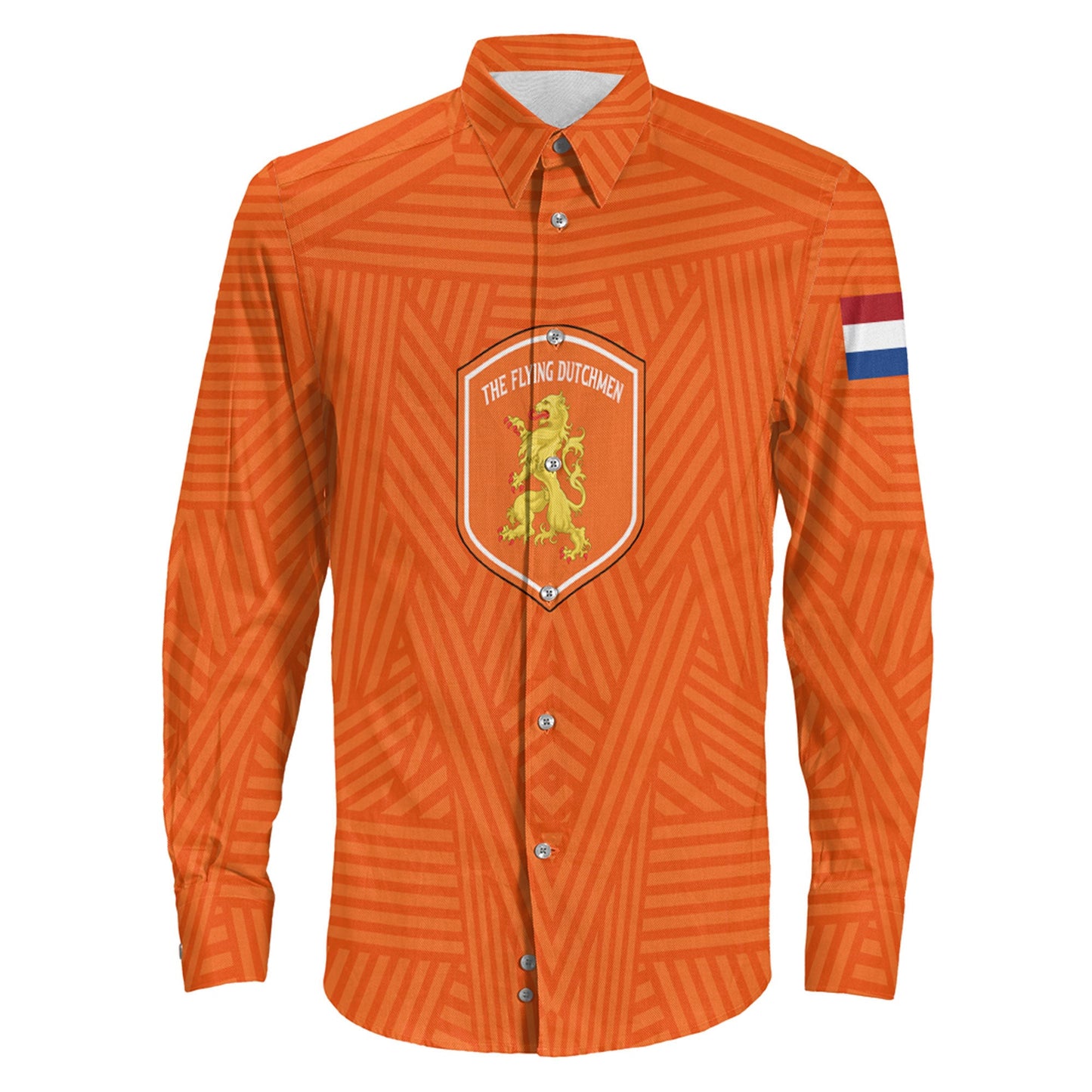 Clothing Netherlands Soccer Jersey Style Long Sleeve Button Shirt