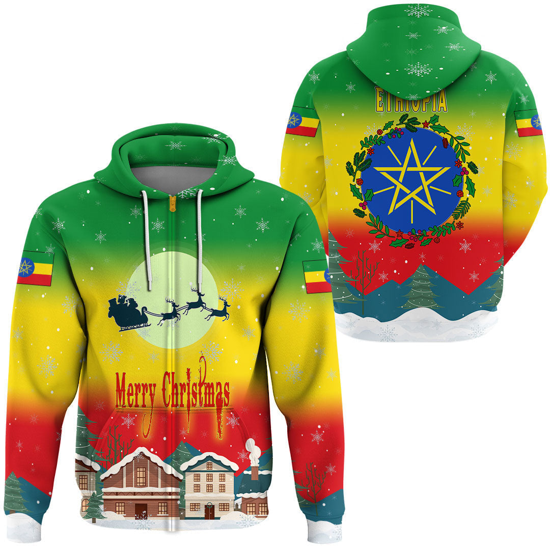 Ethiopia Hoodie Merry Christmas