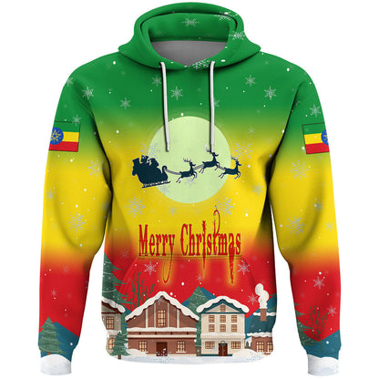 Ethiopia Hoodie Merry Christmas