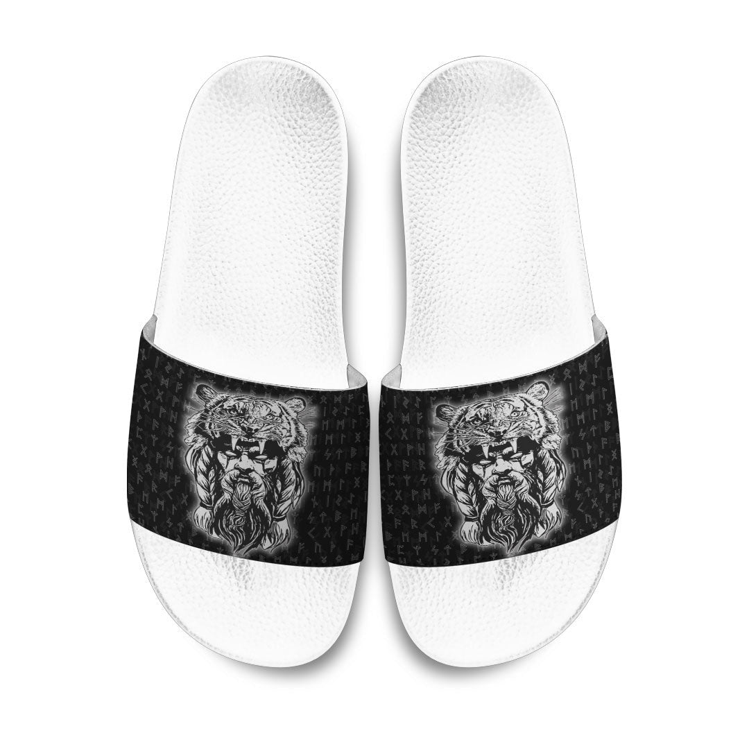 Slide Sandals Wolf Odin Viking Slide Sandals