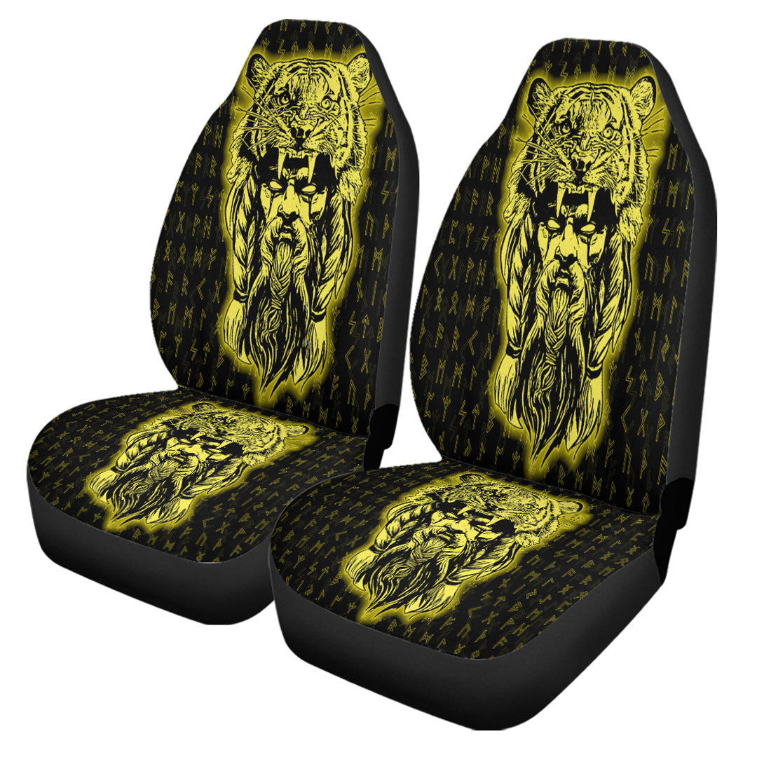 Car Seat Covers Wolf Odin Viking Gold Car Seat Covers