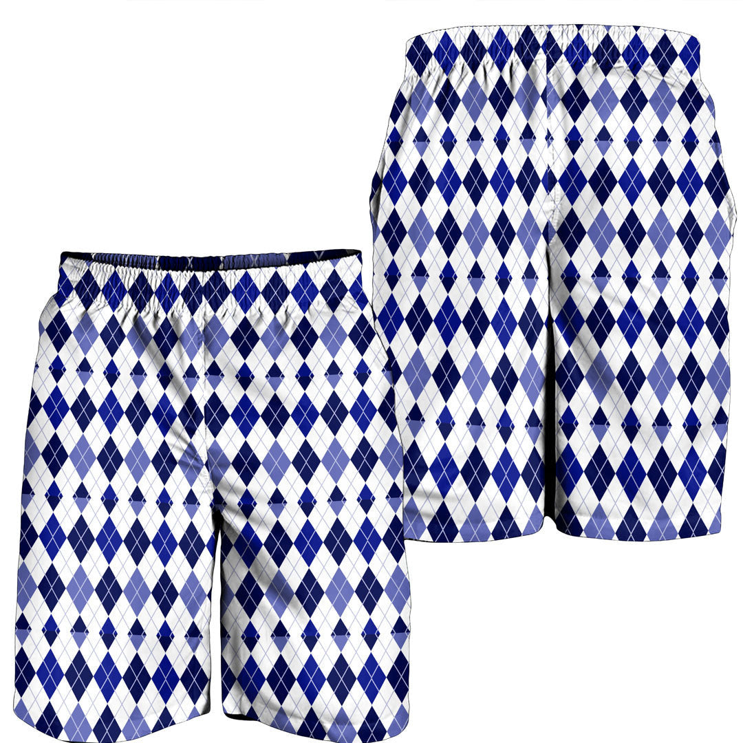Clothing Argyle Blue 1 Men Short