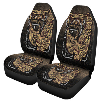 Car Seat Covers Fenrir Ragnarok Viking Monster Wolf Car Seat Covers