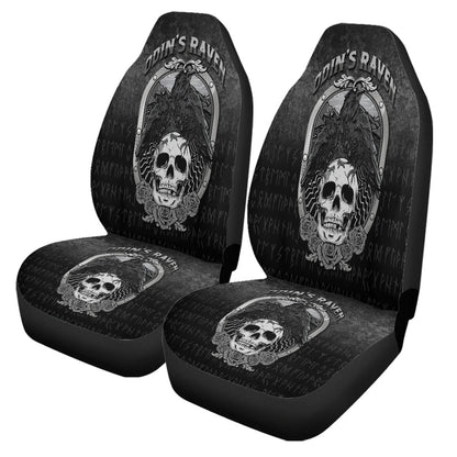 Car Seat Covers Odins Raven Norse Mythology Ravens Midgard Birds Crow Car Seat Covers