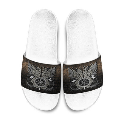 Slide Sandals Huginn & Muninn, Odin's Ravens Slide Sandals