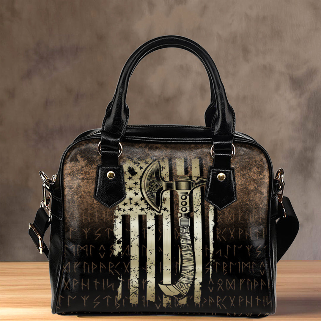 Shoulder Handbag Usa Flag Viking Cool American Norsemen Shoulder Handbag