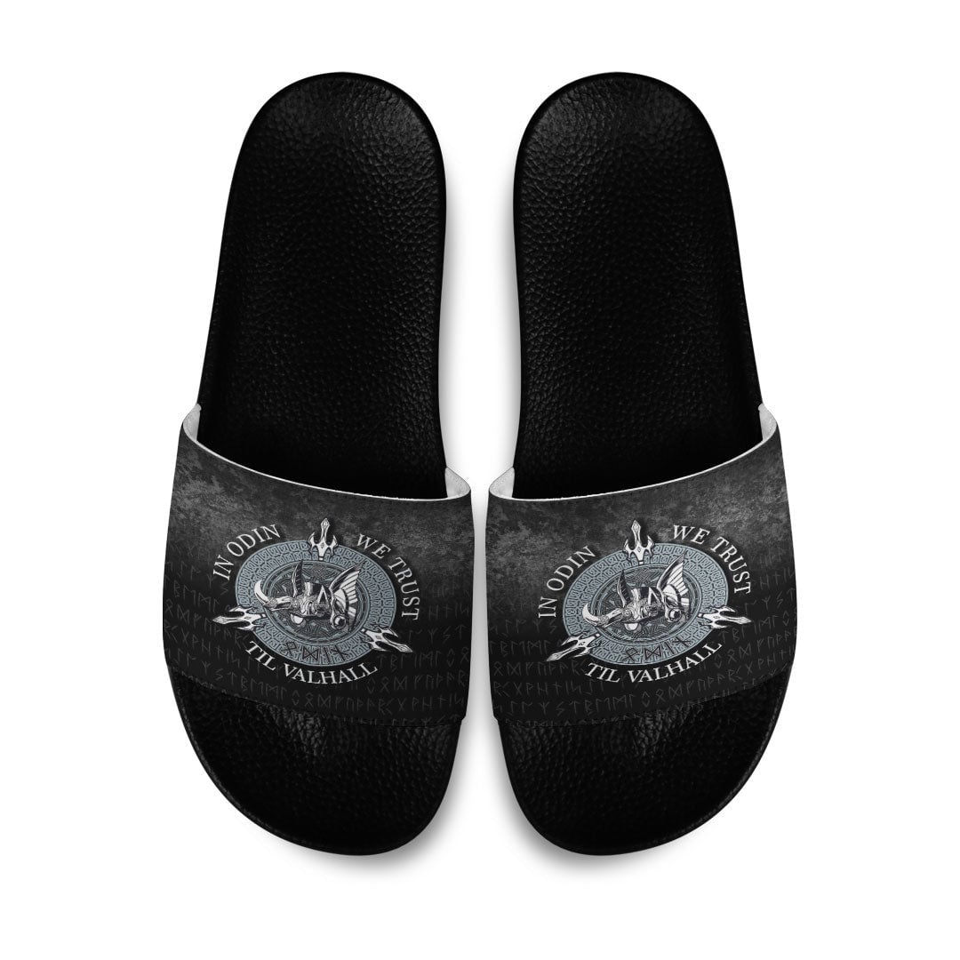 Slide Sandals In Odin We Trust Slide Sandals