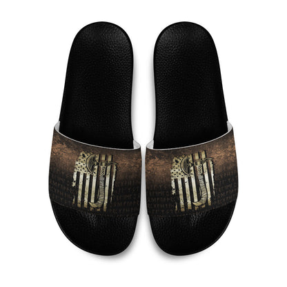 Slide Sandals USA Flag Viking Cool American Norsemen Slide Sandals