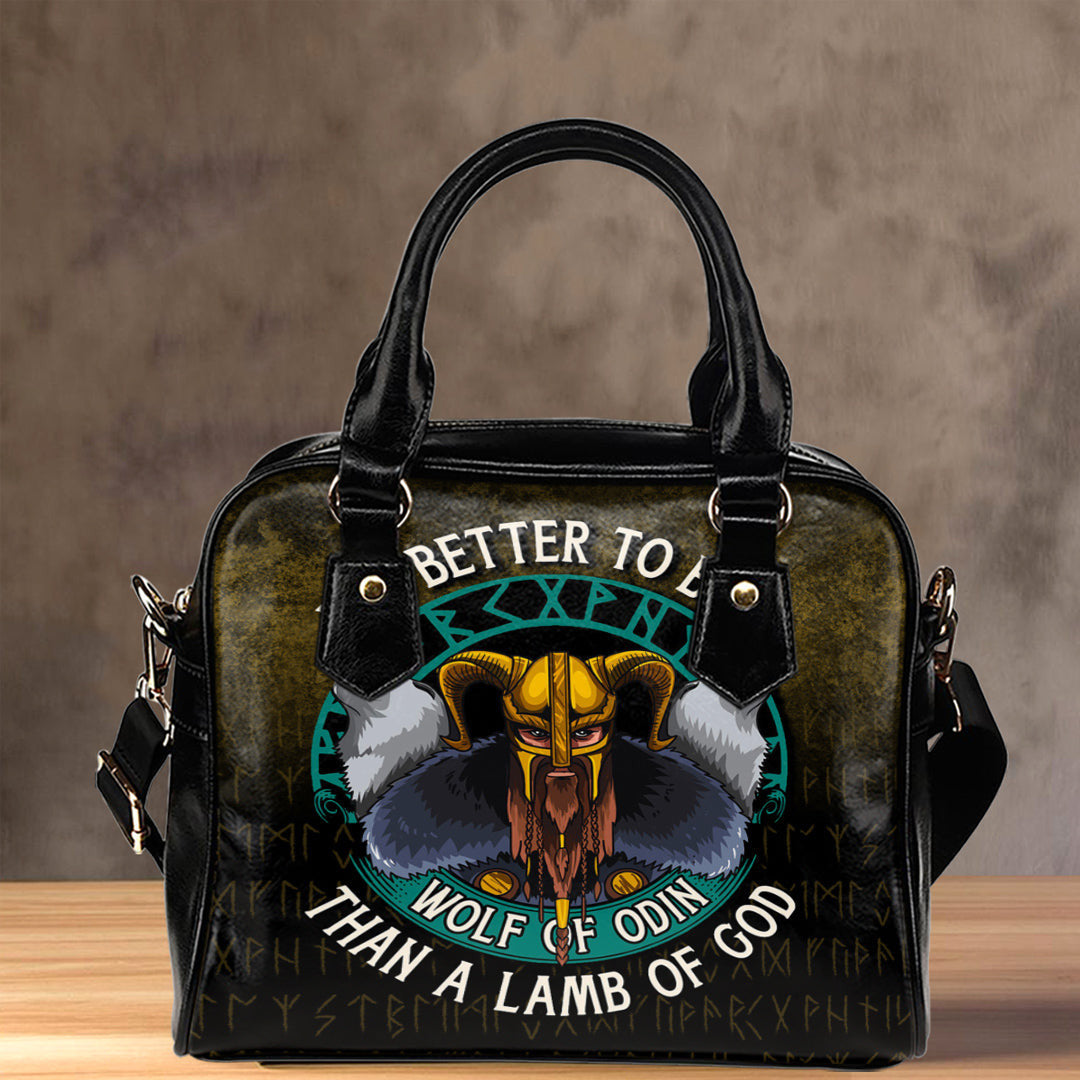 Shoulder Handbag Its Better To Be A Wolf Of Odin Than A Lamb Of God Shoulder Handbag