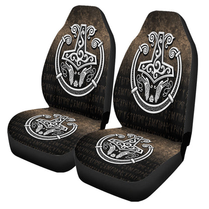 Car Seat Covers Thorshammermjolnirvikingtorcnorsepagan Car Seat Covers