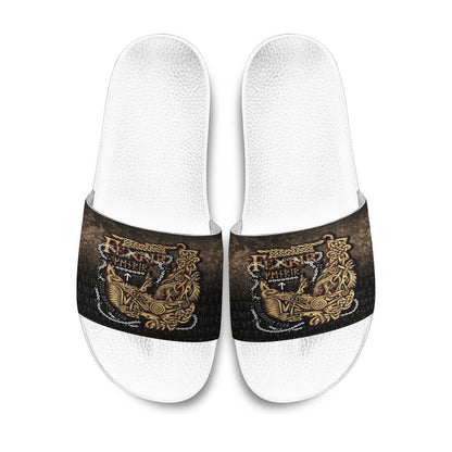 Slide Sandals Fenrir Ragnarok Viking Monster Wolf Slide Sandals