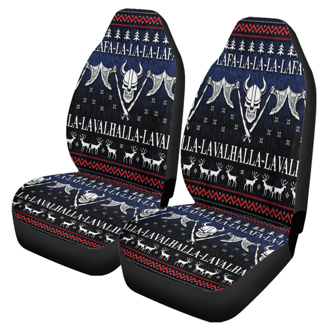 Car Seat Covers Ugly Christmas Viking Fa La La La La Valhalla La Car Seat Covers