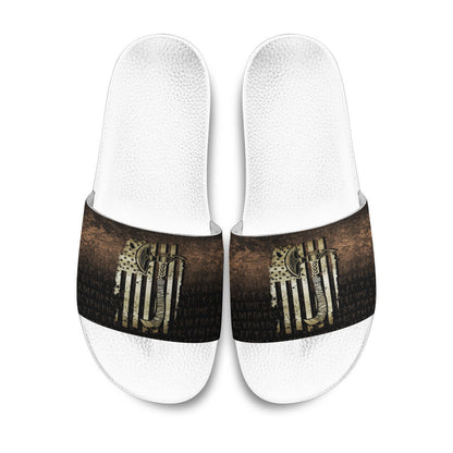 Slide Sandals USA Flag Viking Cool American Norsemen Slide Sandals