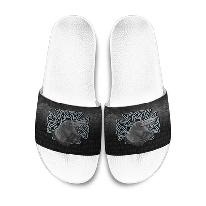Slide Sandals Raven Viking Warrior Norse Slide Sandals
