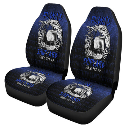 Car Seat Covers Kattegat Longboat Raven Norse Mythology Flokis Shipyard Car Seat Covers