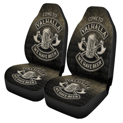 Car Seat Covers Come To Valhalla We Have Beer Funny Nordic Viking Car Seat Covers