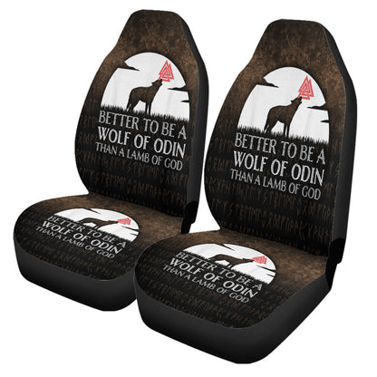 Car Seat Covers Better To Be A Wolf Of Odin Than A Lamb Of God Car Seat Covers
