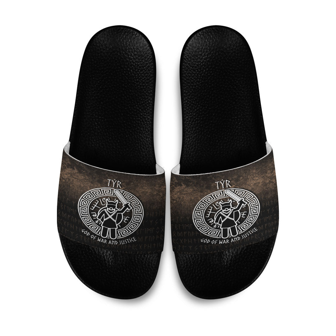 Slide Sandals Tyr God Of War And Justice Slide Sandals