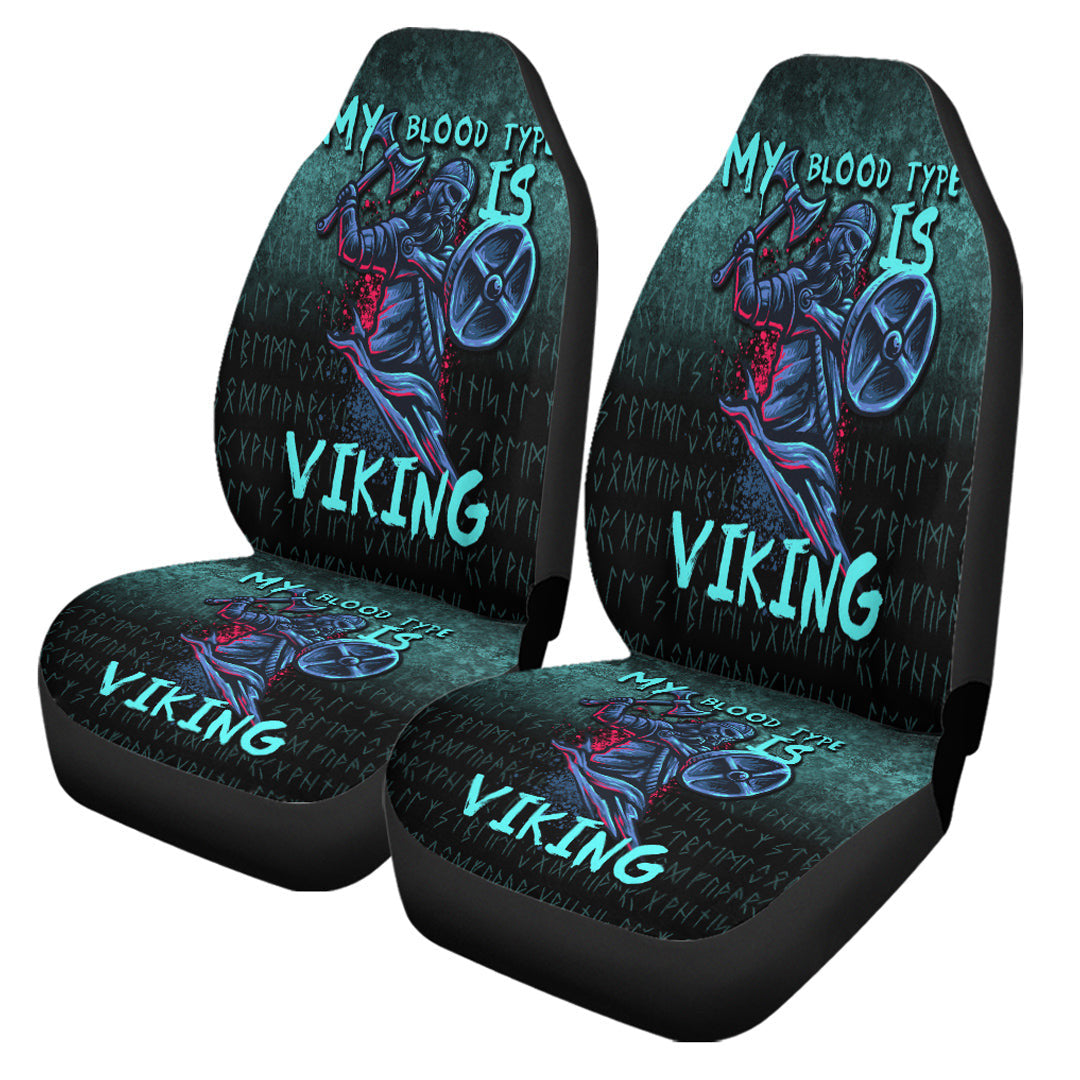 Car Seat Covers Blood Type Viking Axe Warrior Valhalla Car Seat Covers