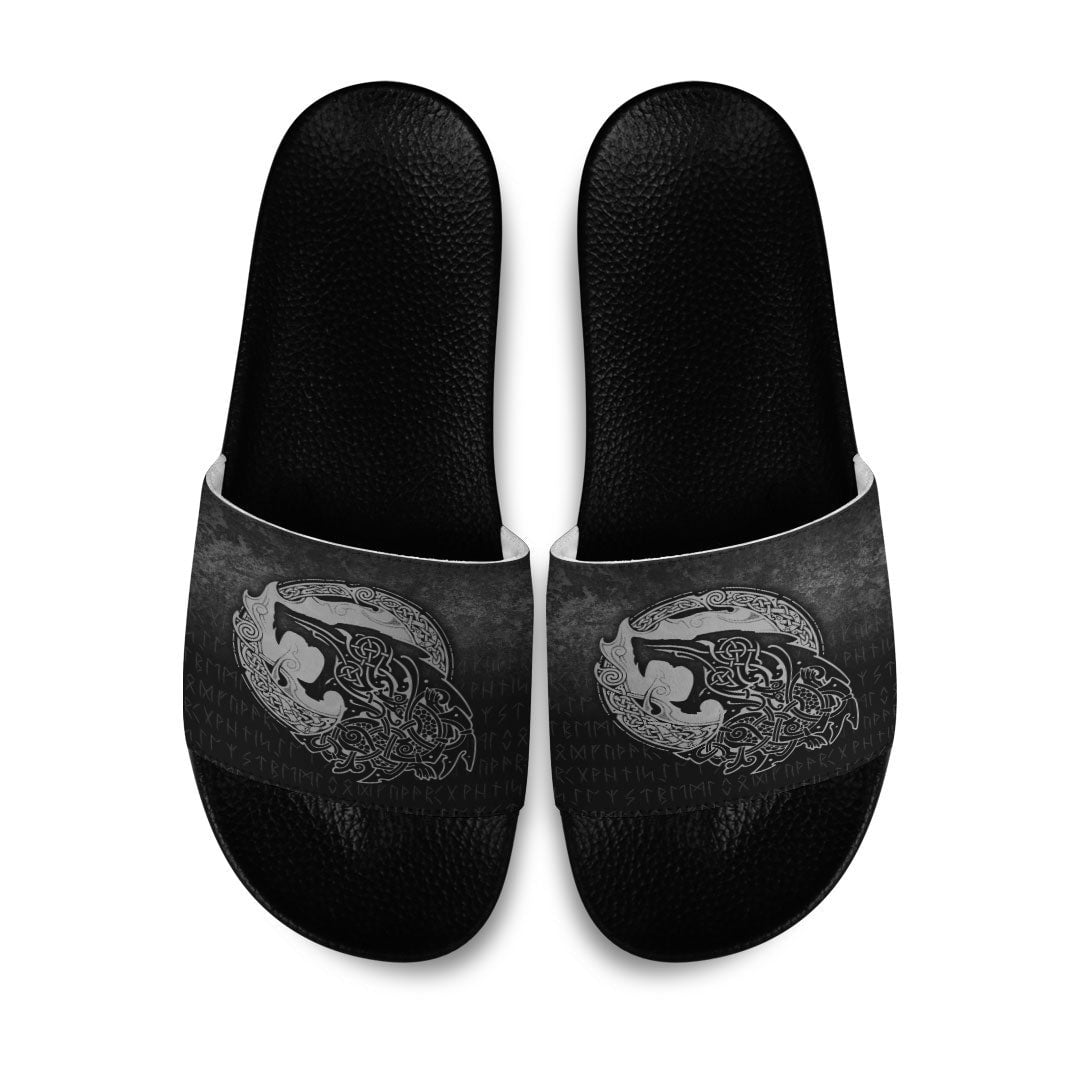 Slide Sandals Fenrir Viking 3D Tattoo Special Version Slide Sandals