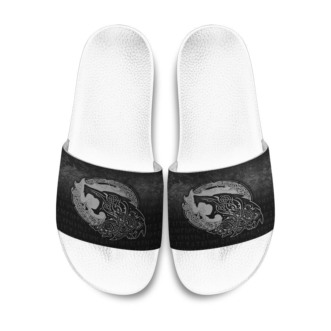 Slide Sandals Fenrir Viking 3D Tattoo Special Version Slide Sandals