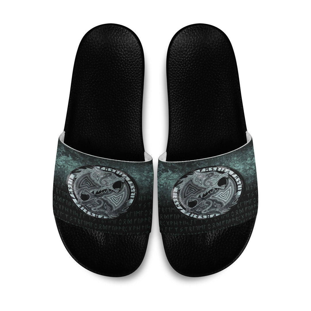 Slide Sandals Fenrir the Wolf Slide Sandals