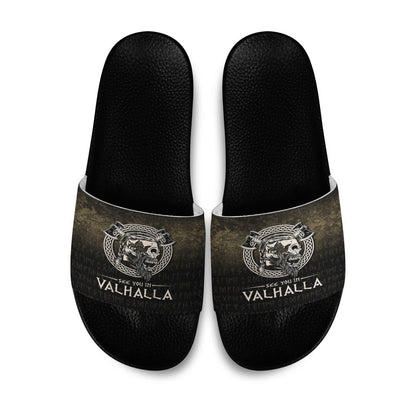 Slide Sandals See You In Valhalla Viking Slide Sandals