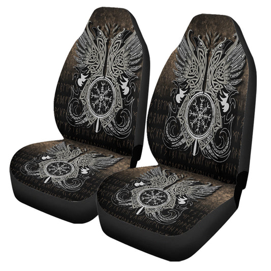 Car Seat Covers Huginn & Muninn, Odin'S Ravens Car Seat Covers