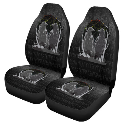 Car Seat Covers Huginn And Muninn Norse Mythology Ravens Midgard Birds Crow Car Seat Covers