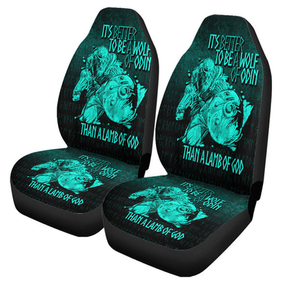 Car Seat Covers It'S Better To Be A Wolf Of Odin Than A Lamb Of God Car Seat Covers