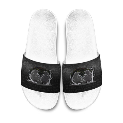 Slide Sandals Huginn And Muninn Norse Mythology Ravens Midgard Birds Crow Slide Sandals