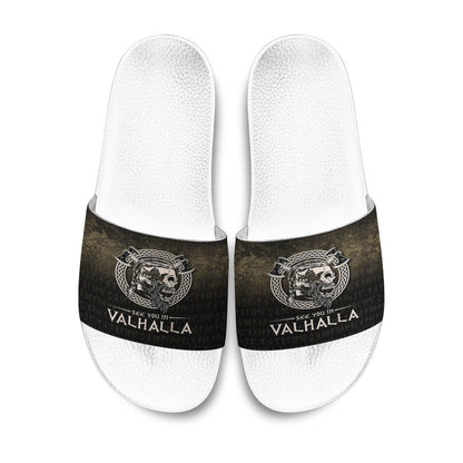 Slide Sandals See You In Valhalla Viking Slide Sandals