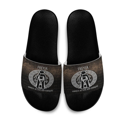 Slide Sandals Freyja the Goddess of Love and Fertility Slide Sandals
