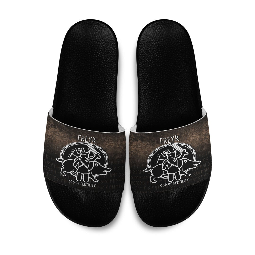 Slide Sandals Freyr God Of Fertility Slide Sandals