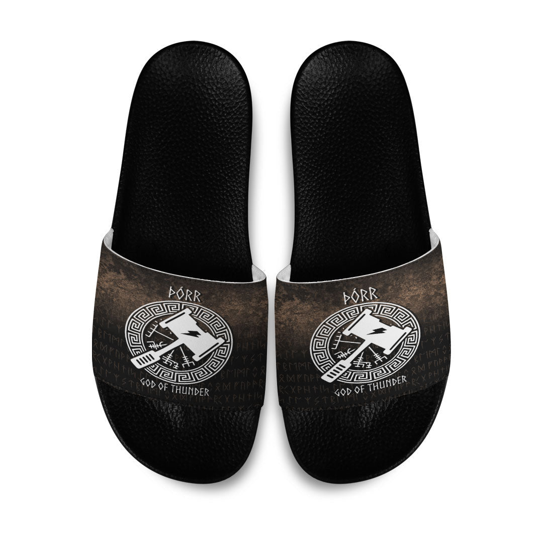 Slide Sandals Porr God Of Thunder Slide Sandals