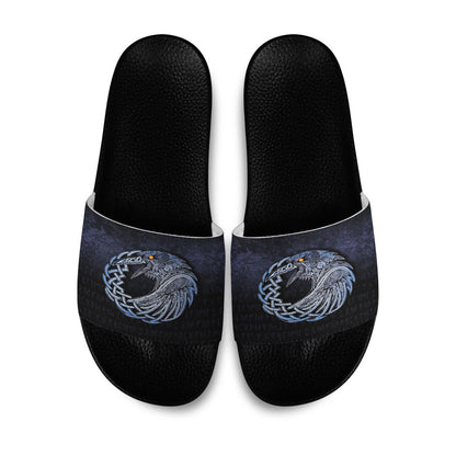 Slide Sandals Vikings Raven Special Blue Version Slide Sandals