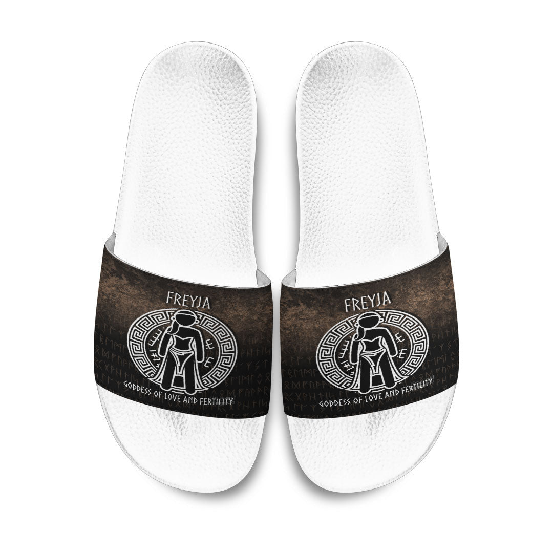 Slide Sandals Freyja the Goddess of Love and Fertility Slide Sandals