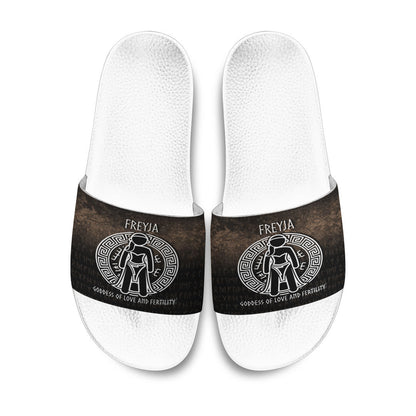 Slide Sandals Freyja the Goddess of Love and Fertility Slide Sandals
