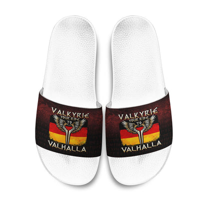 Slide Sandals Valkyrie Your Ride to Valhalla Germany Slide Sandals