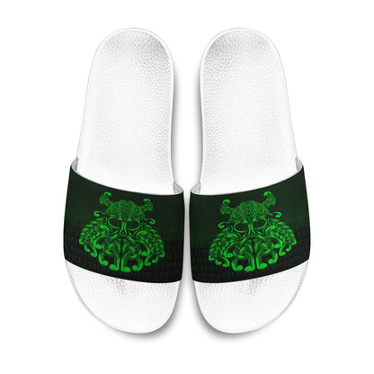 Slide Sandals Vikings Odin Valhalla Green Version Slide Sandals