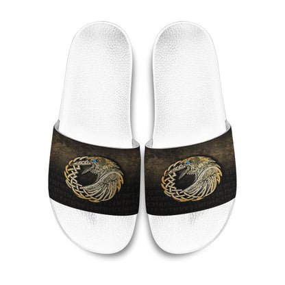Slide Sandals Vikings Raven Gold Version Slide Sandals
