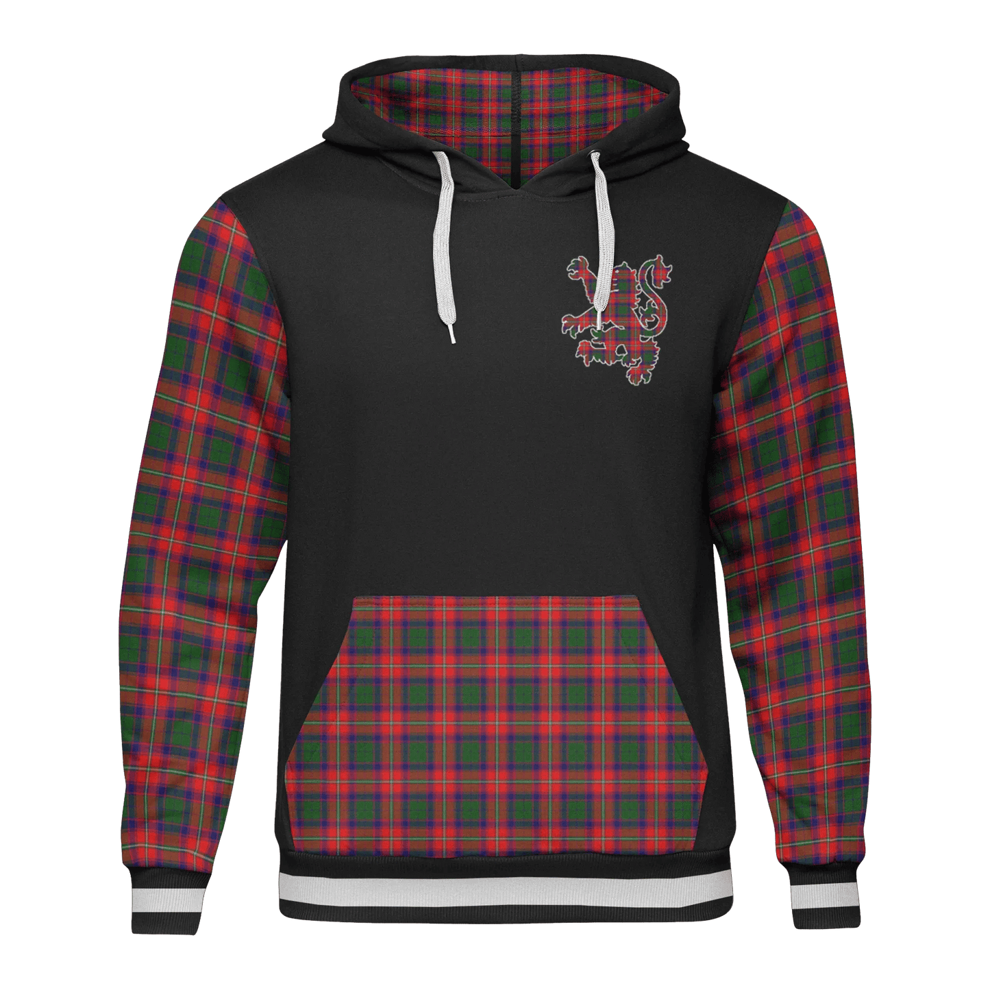 Printivon Haig Tartan All Over Print Hoodie