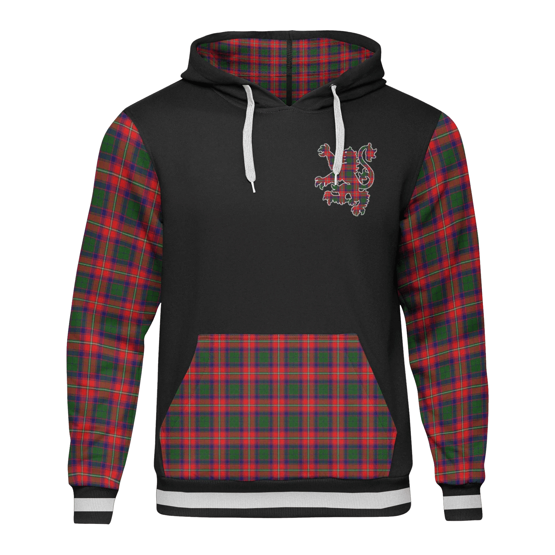 Printivon Haig Tartan All Over Print Hoodie