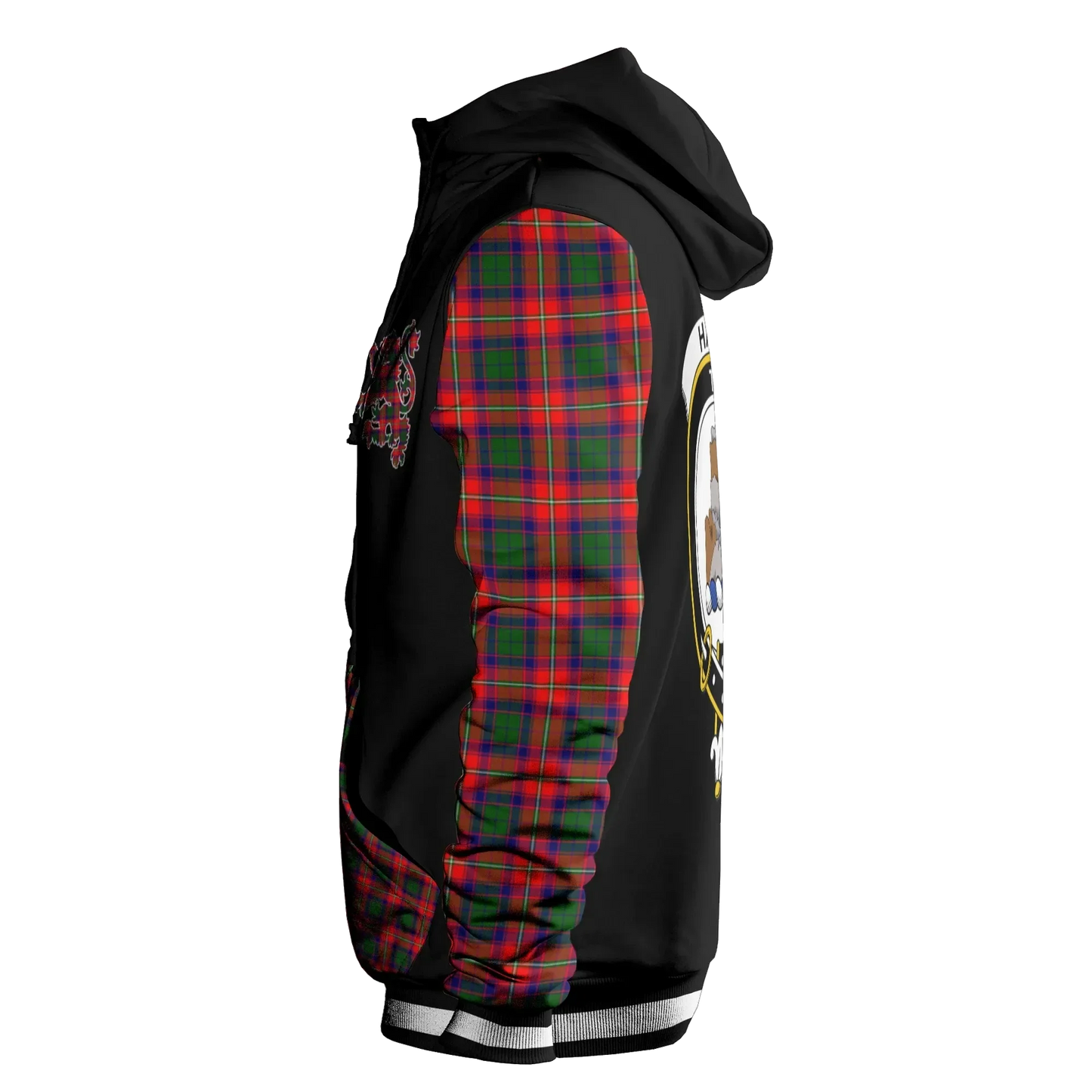 Printivon Haig Tartan All Over Print Hoodie