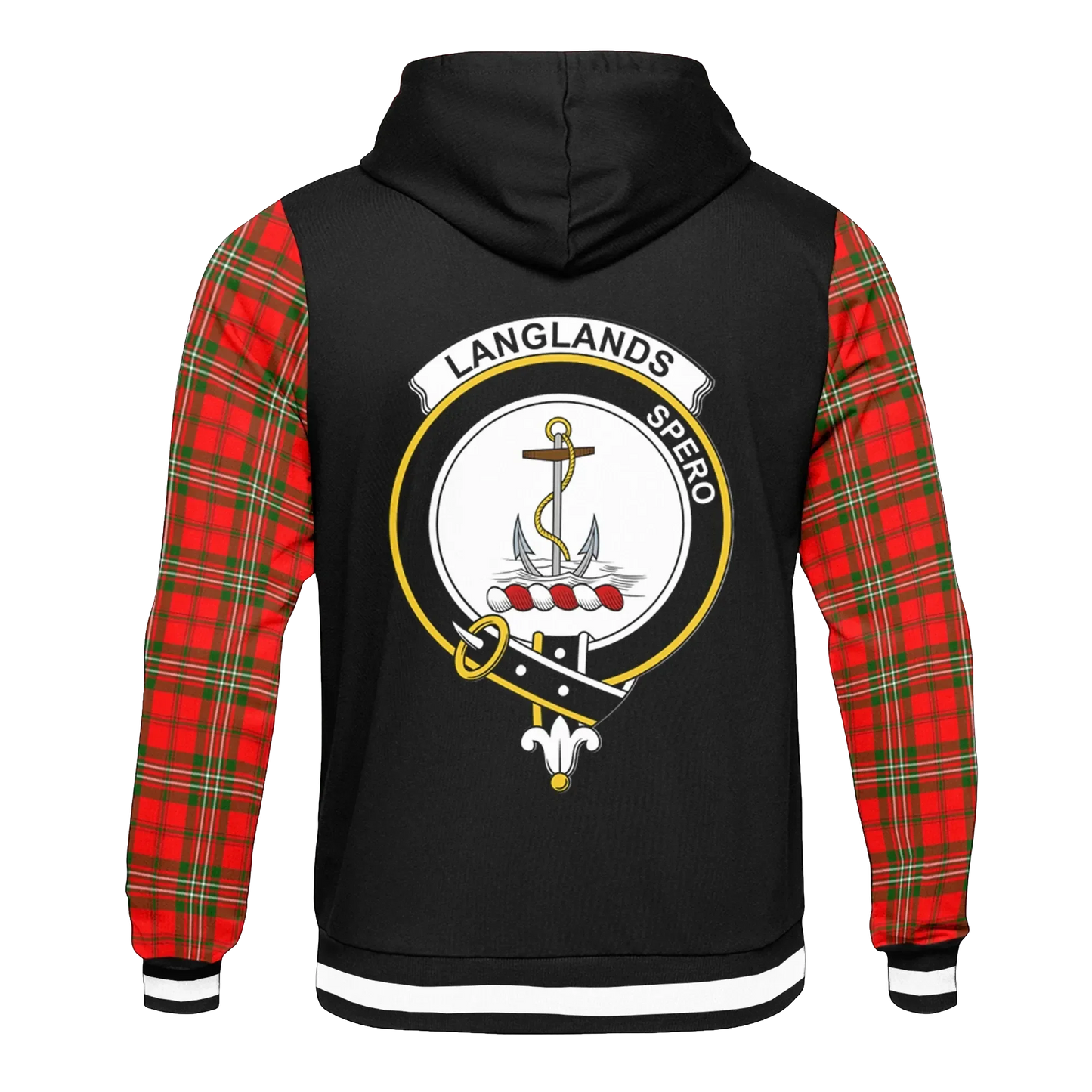 Printivon Langlands Tartan All Over Print Hoodie