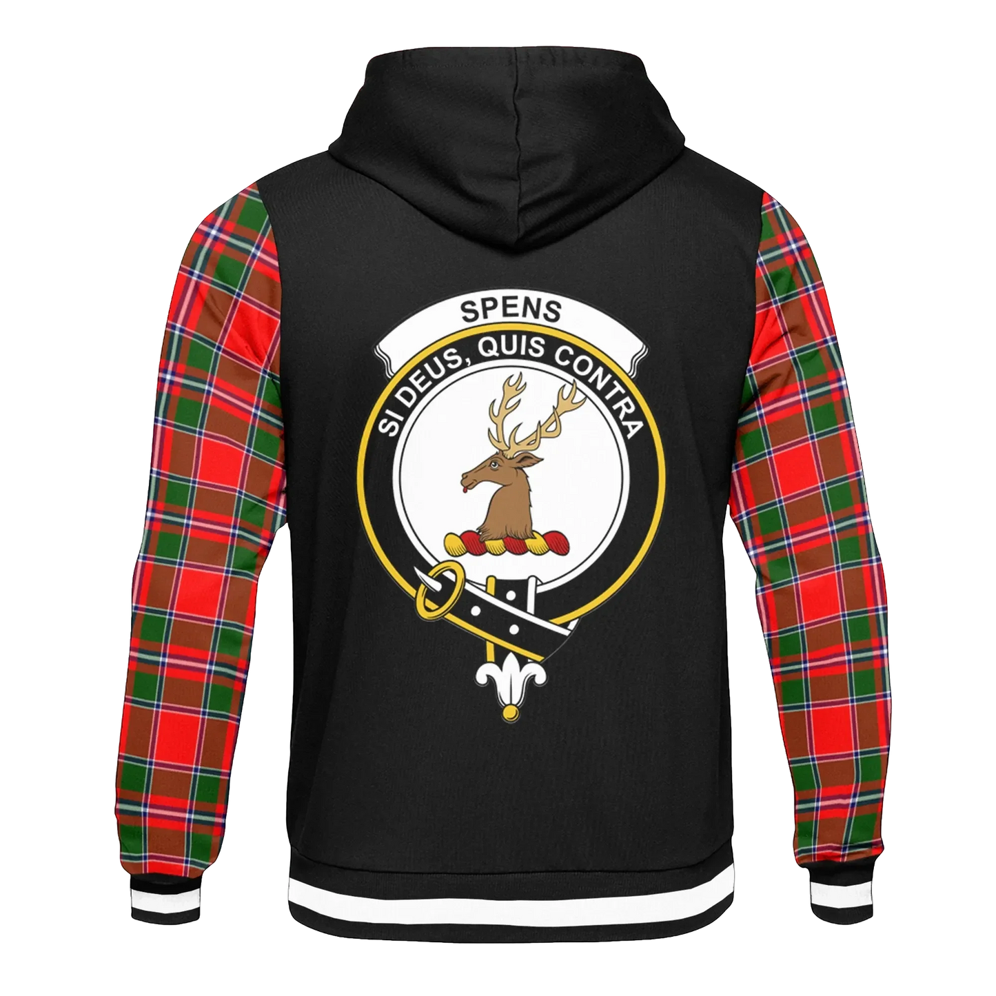 Printivon Spens Or Spence Tartan All Over Print Hoodie
