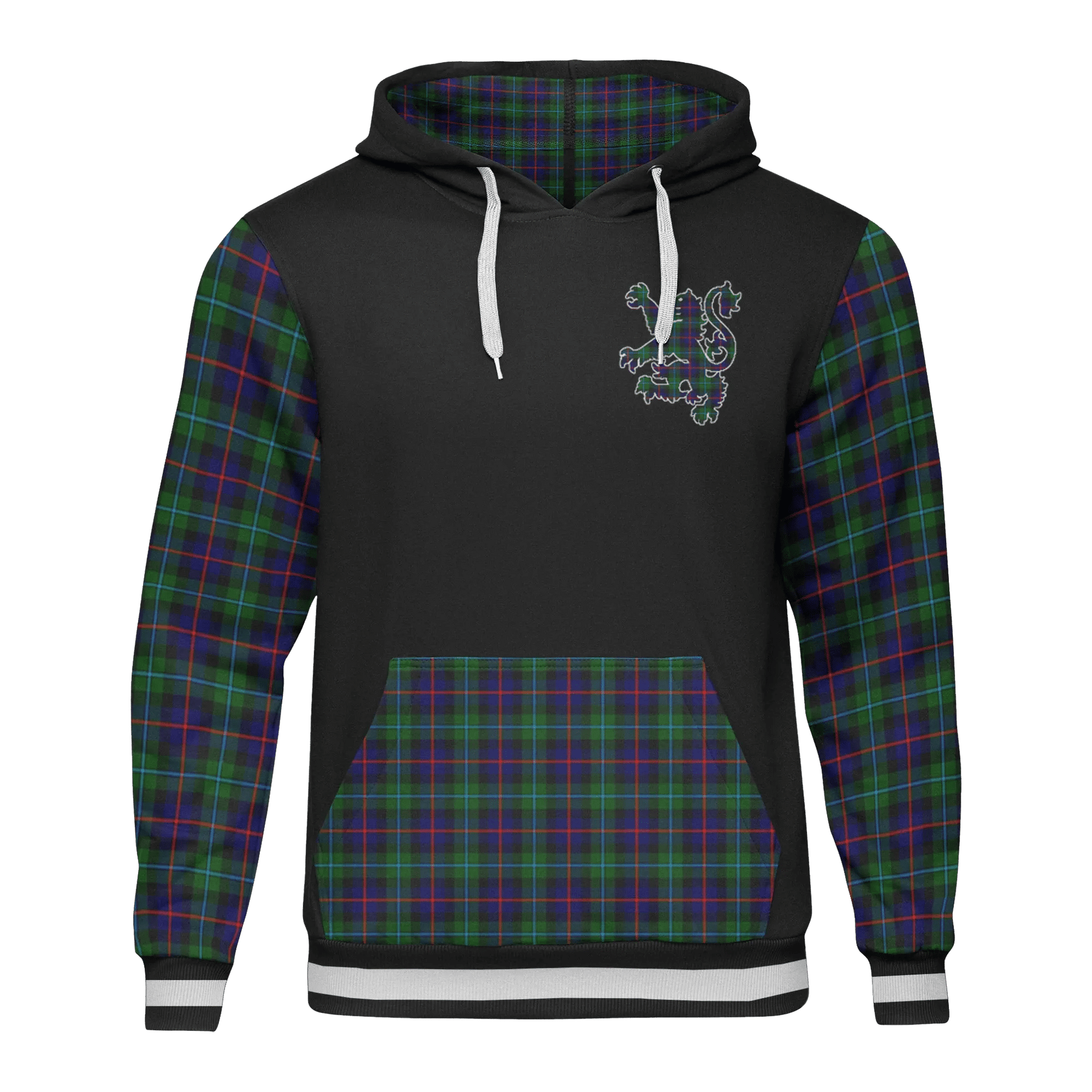 Printivon Calder Calder Campbell Tartan All Over Print Hoodie