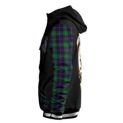 Printivon Calder Calder Campbell Tartan All Over Print Hoodie